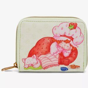 Loungefly Strawberry Shortcake Slumber Party Mini Zipper Wallet New With tags